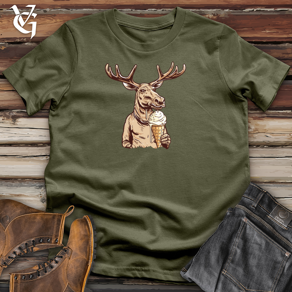 Antlered Ice Cream Balancer Cotton Tee