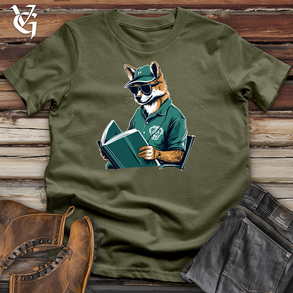 Fox Reading Book Cotton Tee