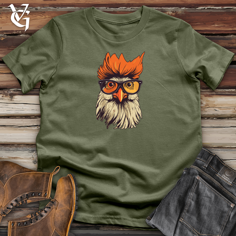 Orange Hair Hipster Chicken Softstyle Tee