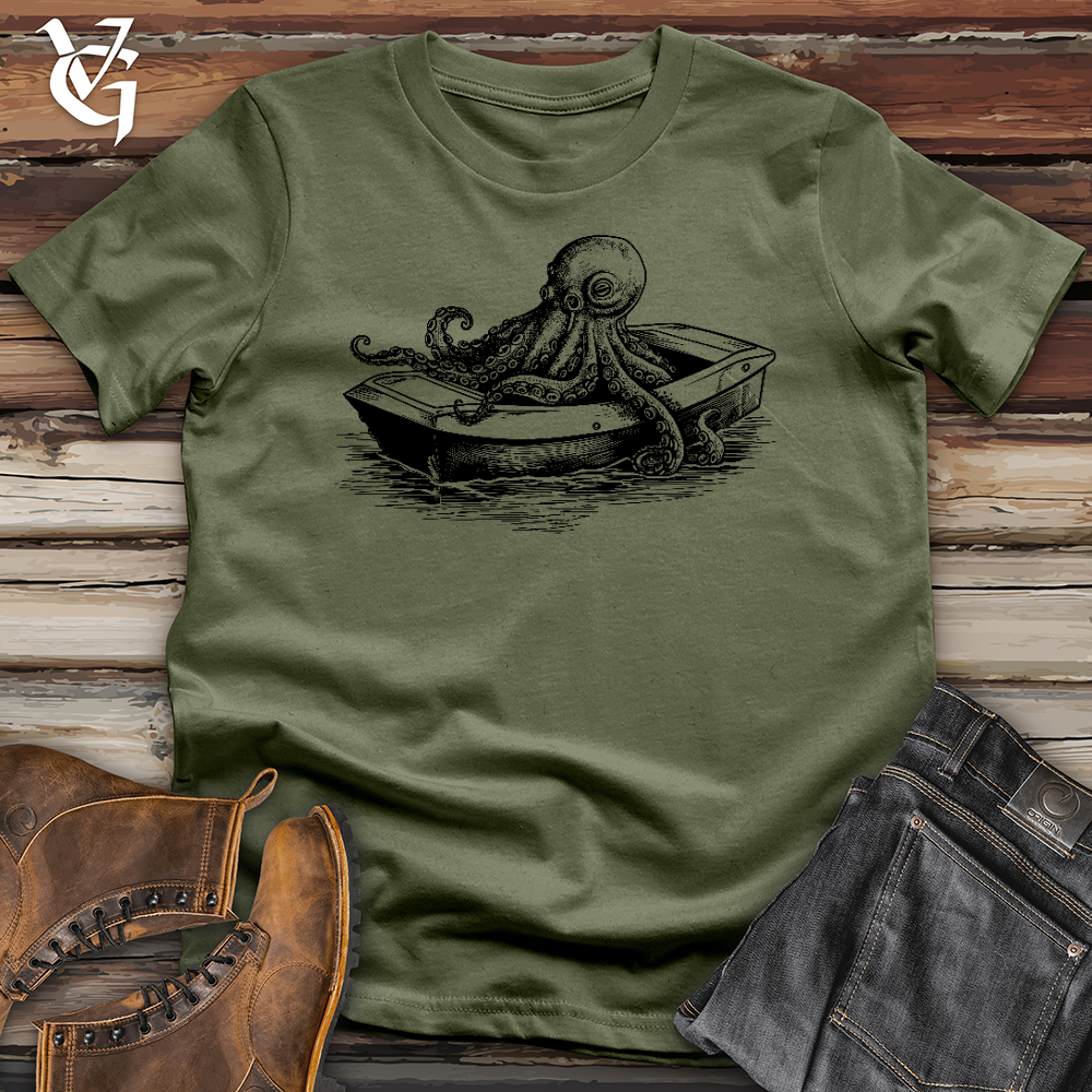 Octopus Paddle Boat Softstyle Tee