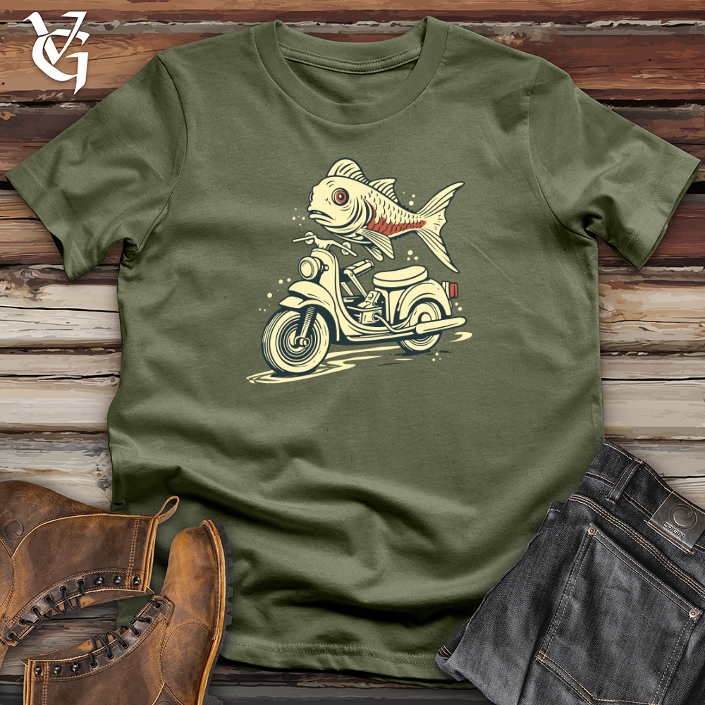 Fish Scooter Escape Softstyle Tee