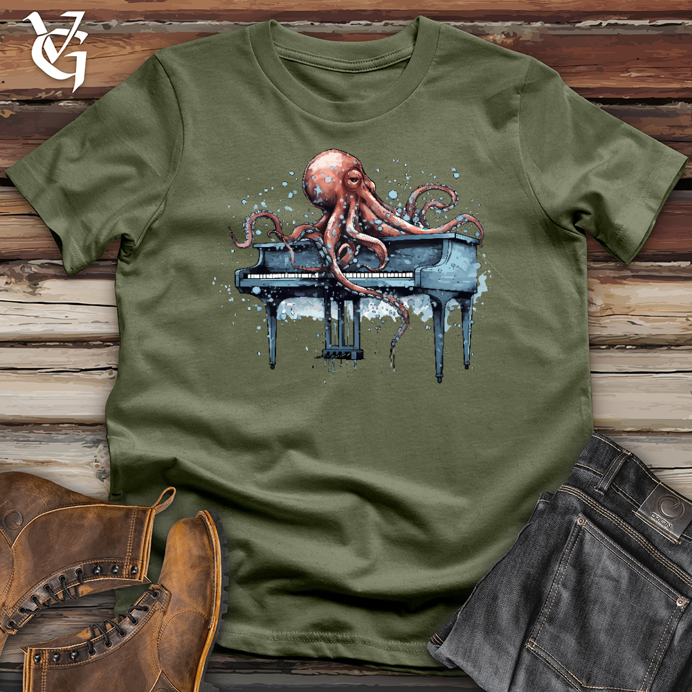 Octopus Pianist Softstyle Tee