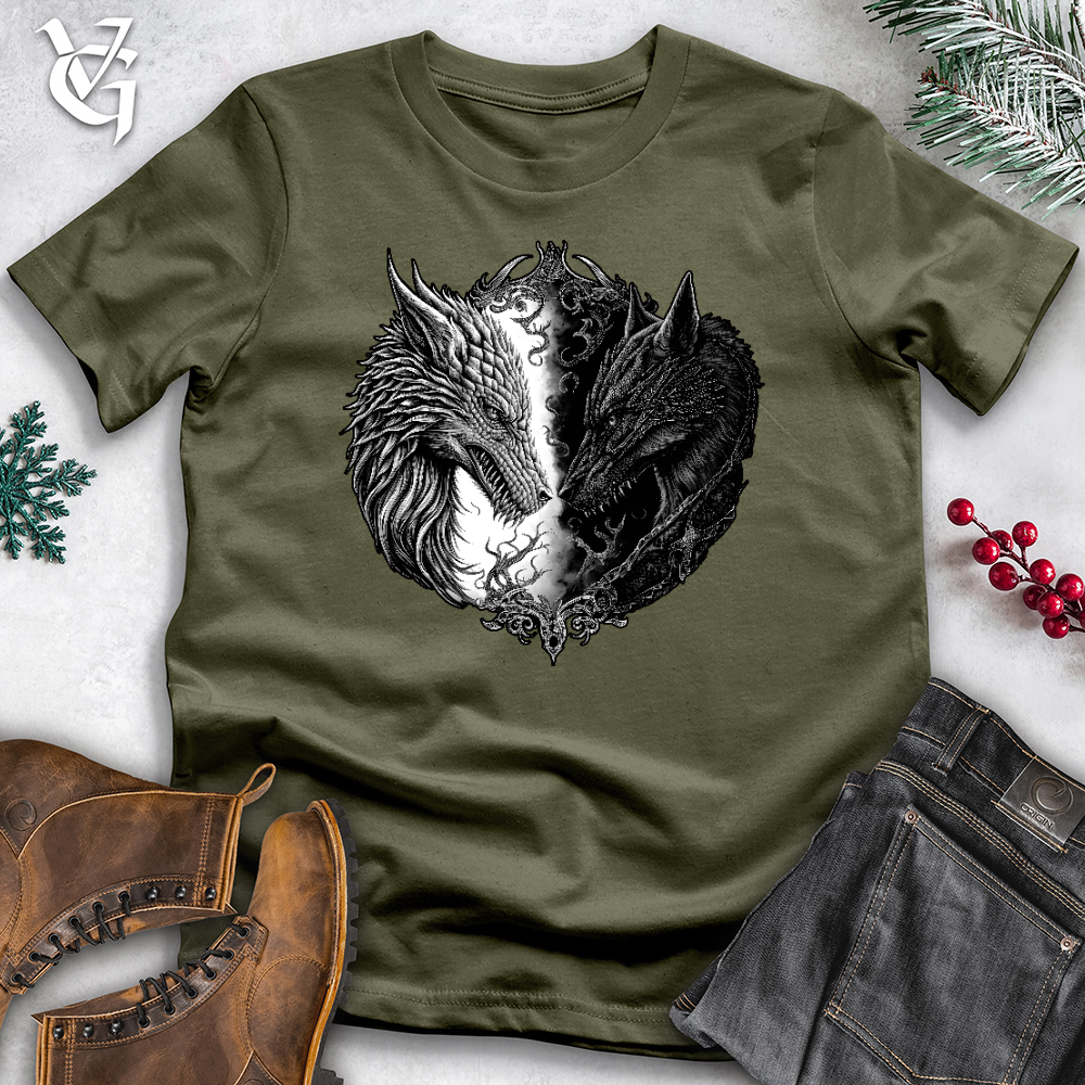 Dragon and Wolf Cotton Tee
