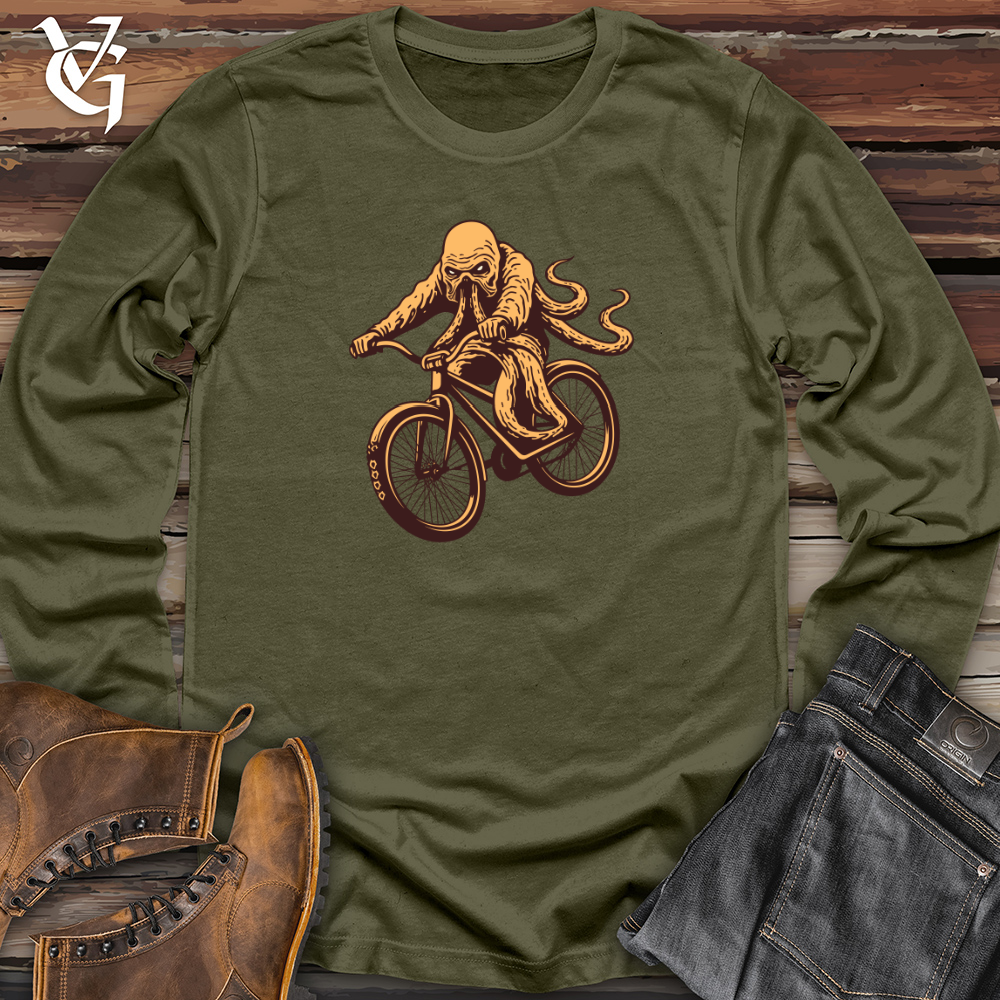 Bike Riding Kraken Long Sleeve