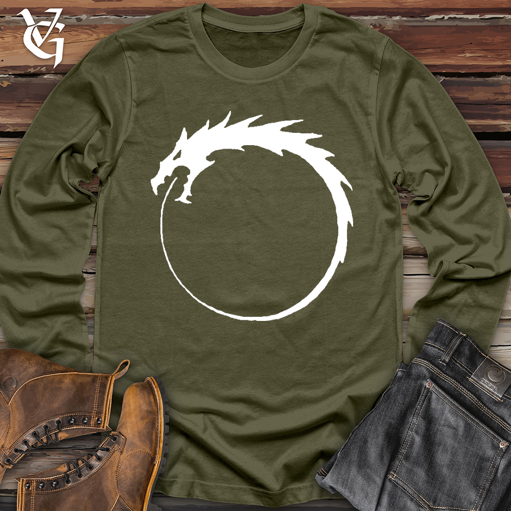 Dragon Circle White Long Sleeve