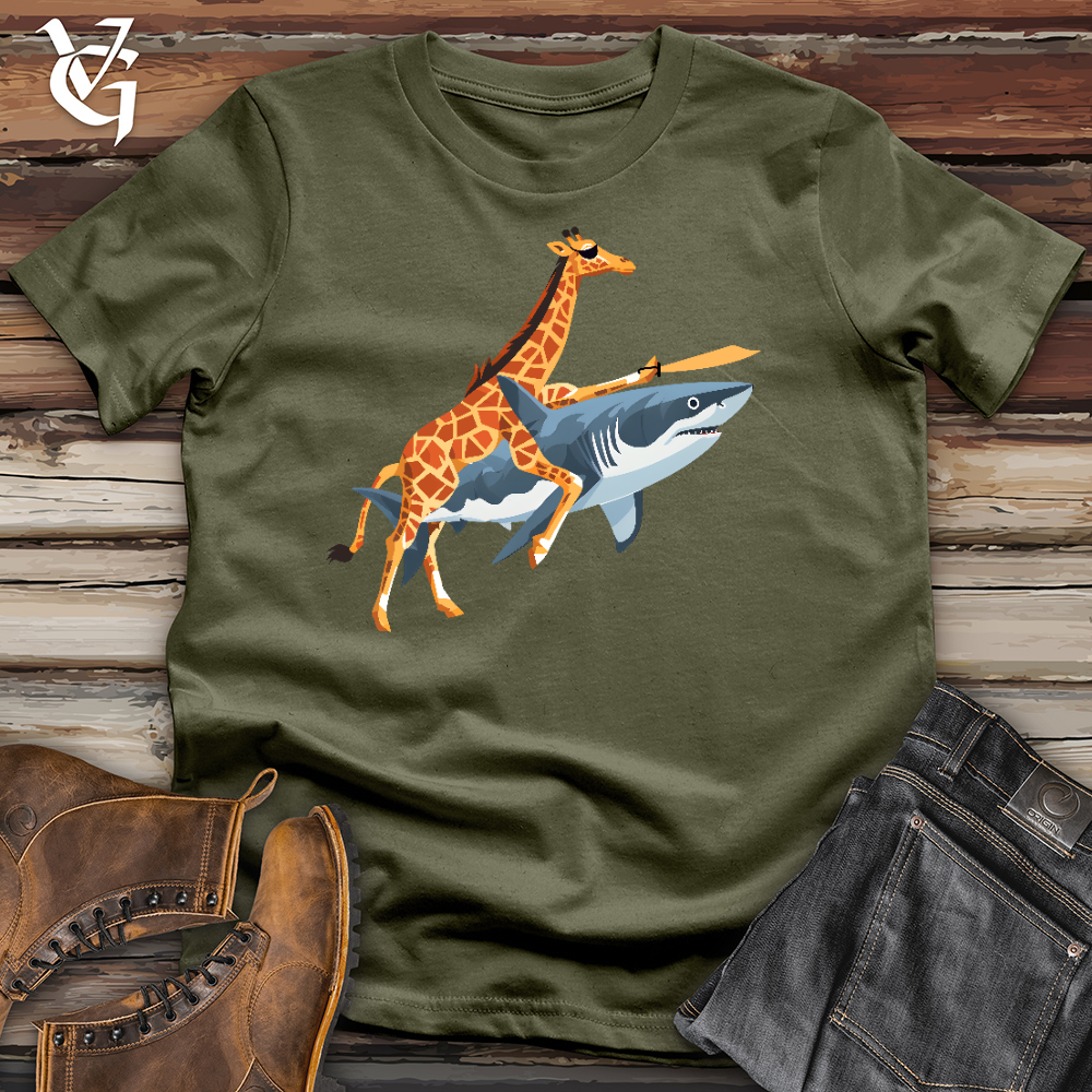 Giraffe Shark Plane Cotton Tee