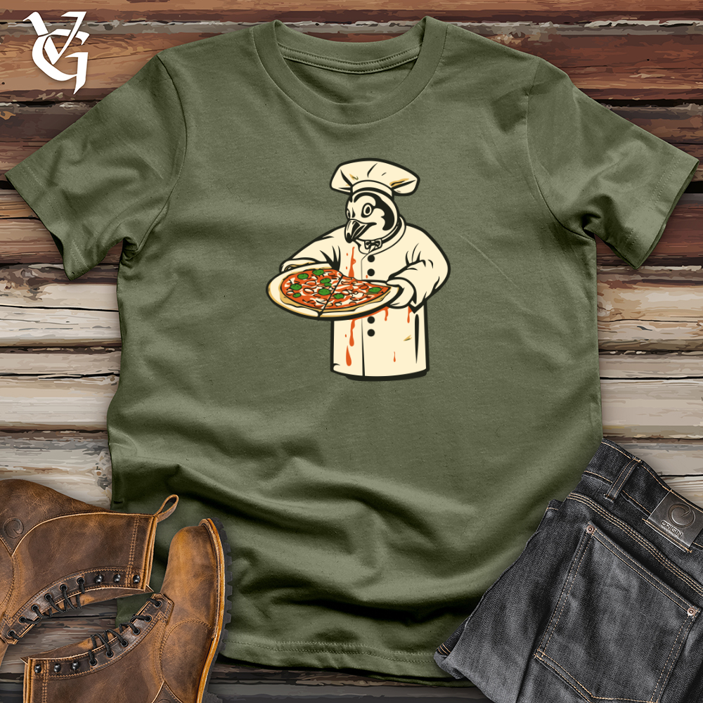 Retro Pizza Penguin Softstyle Tee