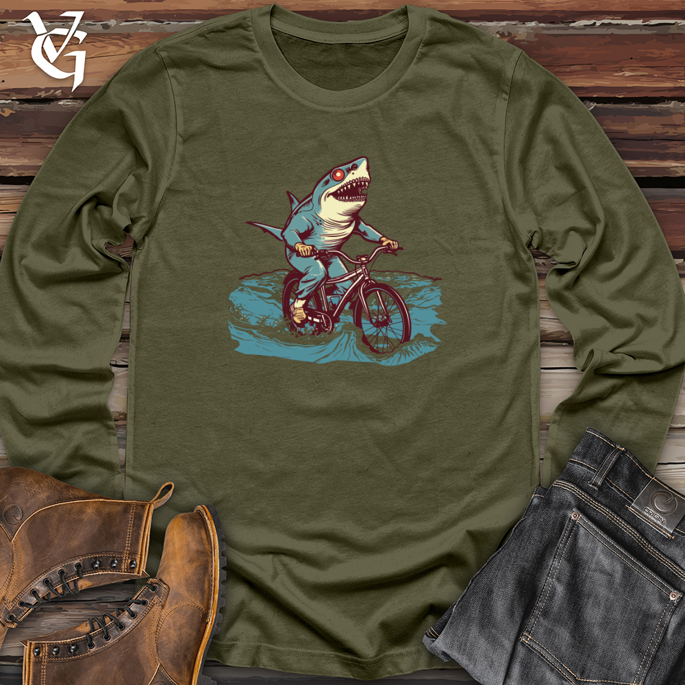 Surfing Shark Wheels Long Sleeve