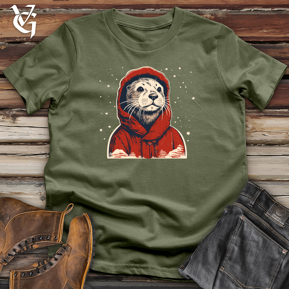 Retro Cozy Otter Softstyle Tee
