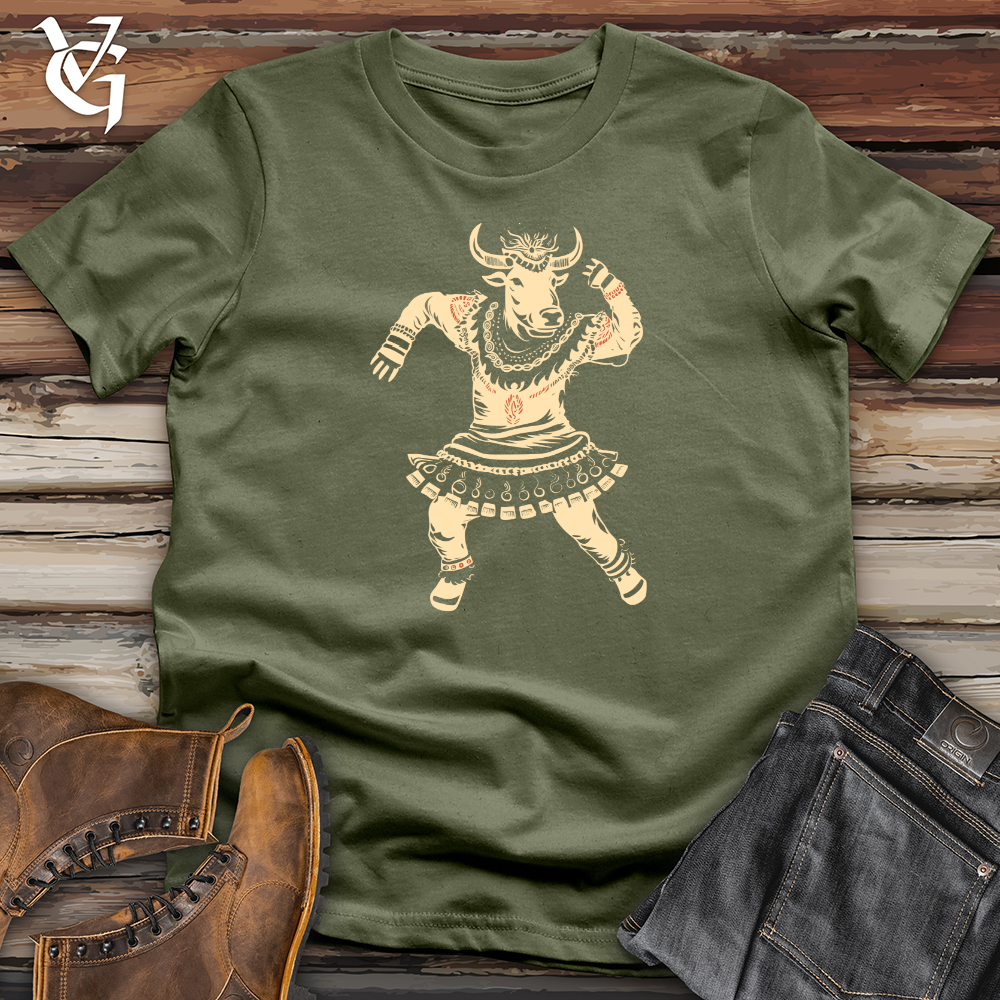 Cow Tribal Dance Softstyle Tee