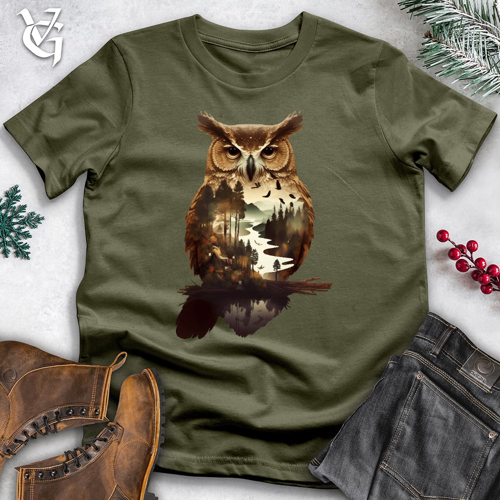 Owl Of The River Cotton Tee