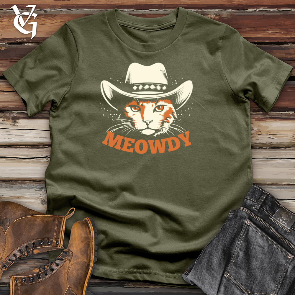 Vintage Cowboy Cat Cotton Tee