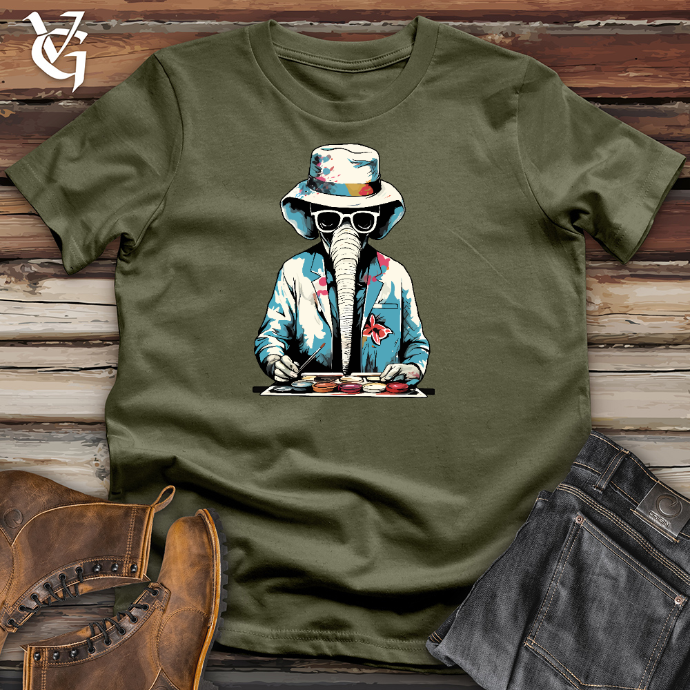 Painting Elephant Cotton Tee