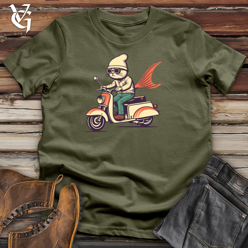 Cat Fish Scooter Adventure Cotton Tee