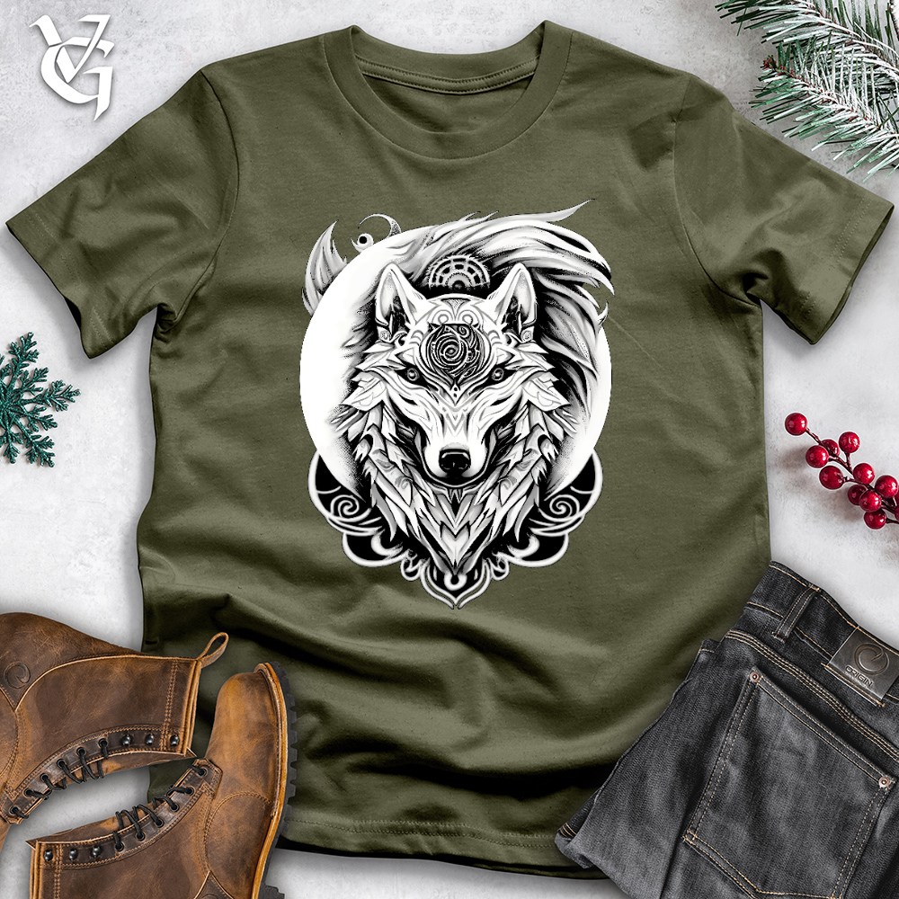 Wolf Swirl Cotton Tee