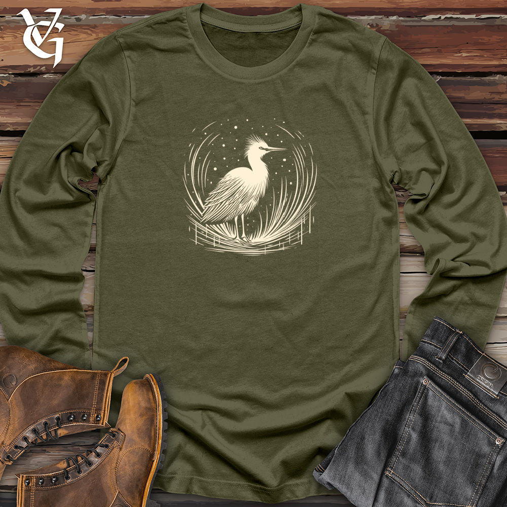 Flurry Feathered Egret Long Sleeve