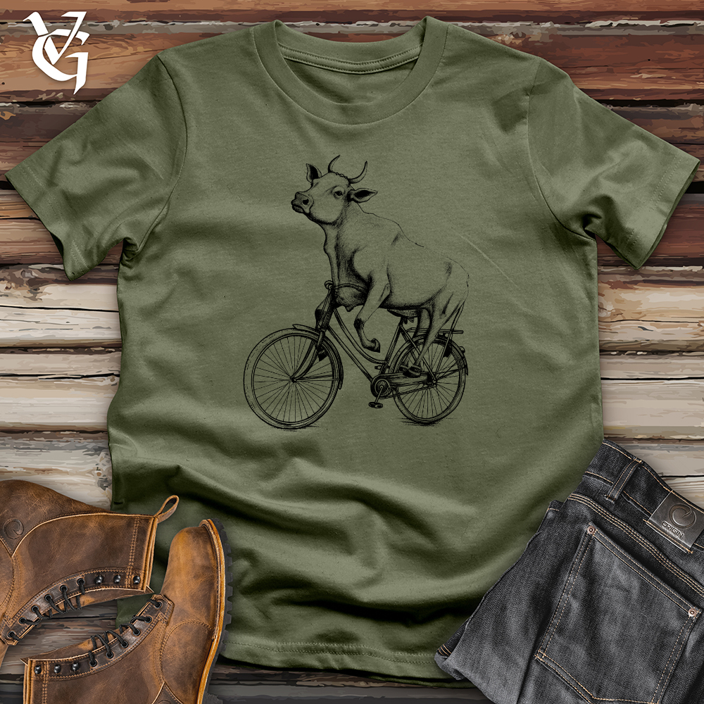 Cow On A Bike Softstyle Tee