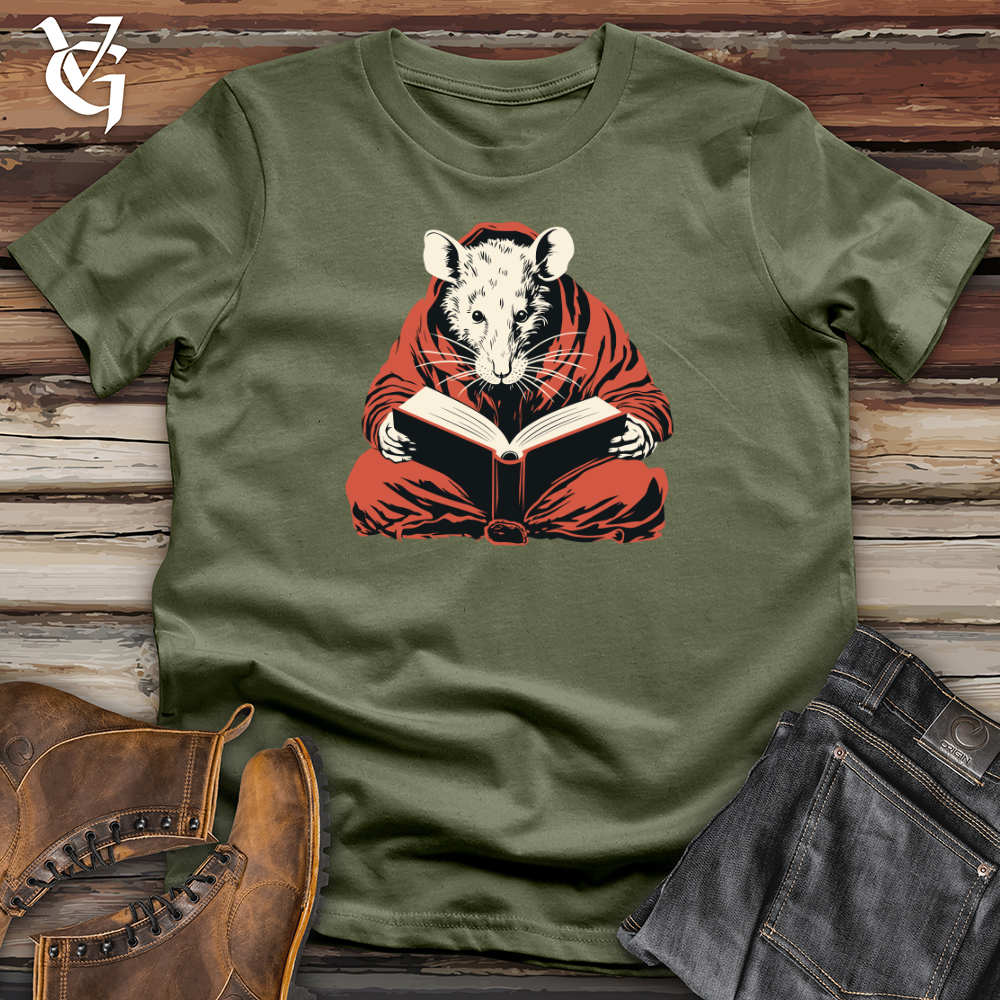Rat Reading Book Softstyle Tee
