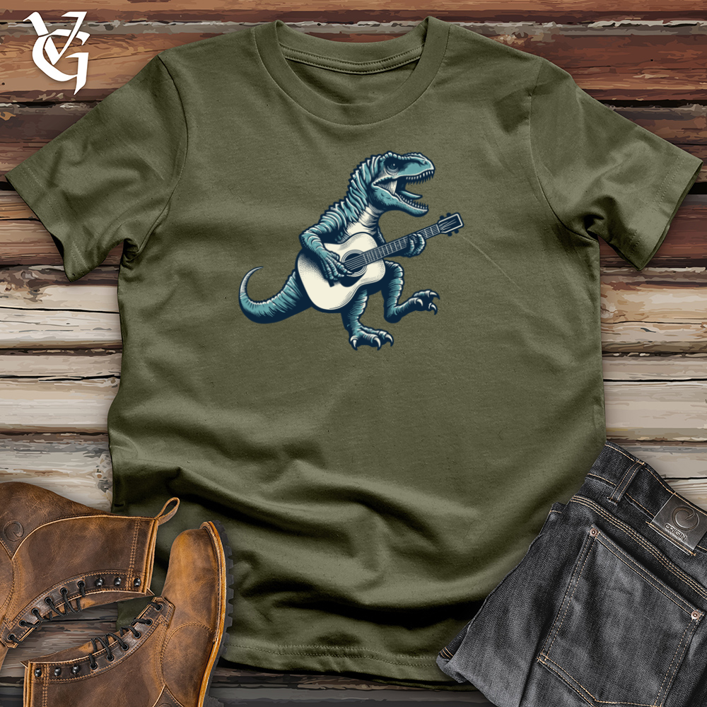 Dinosaur Playing Guitar Cotton Tee