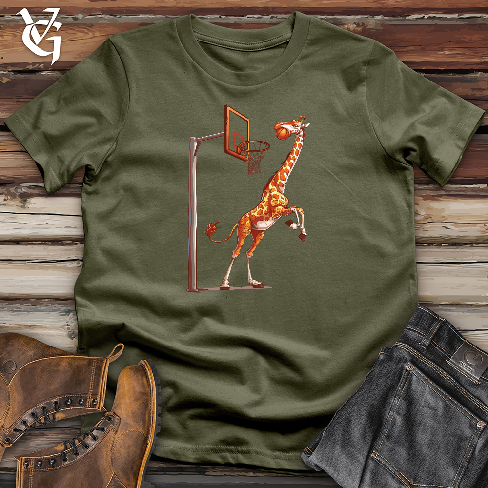 Giraffe Hoops Slam Cotton Tee