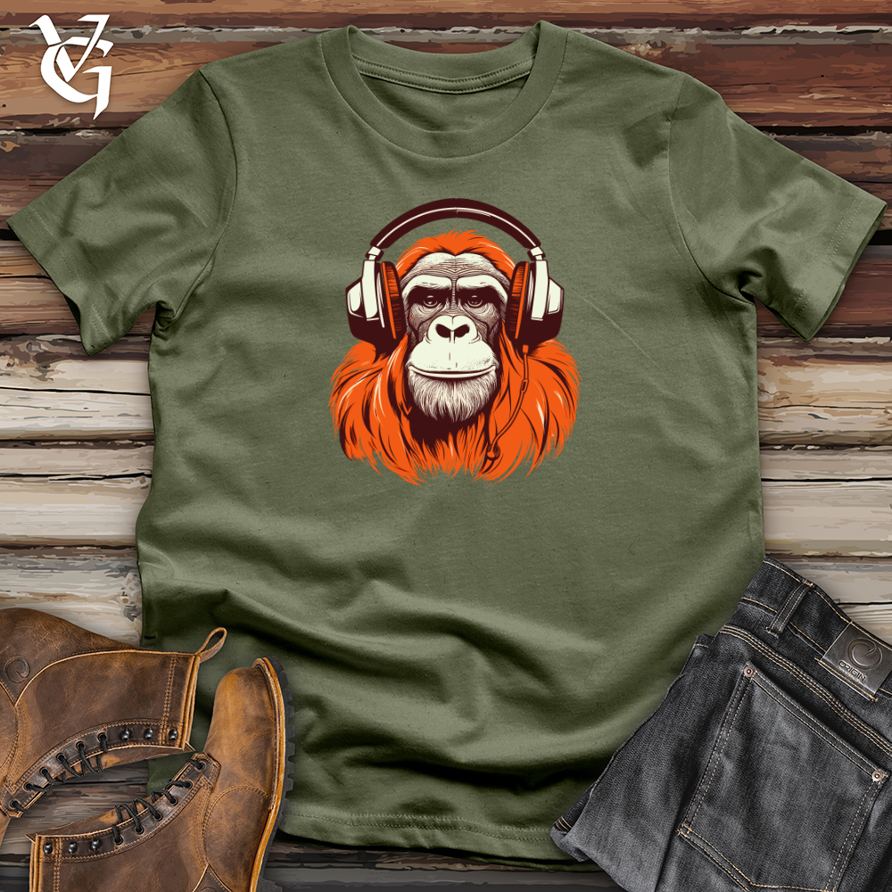 Orangutan Headphone Rainforest Rhythm Softstyle Tee