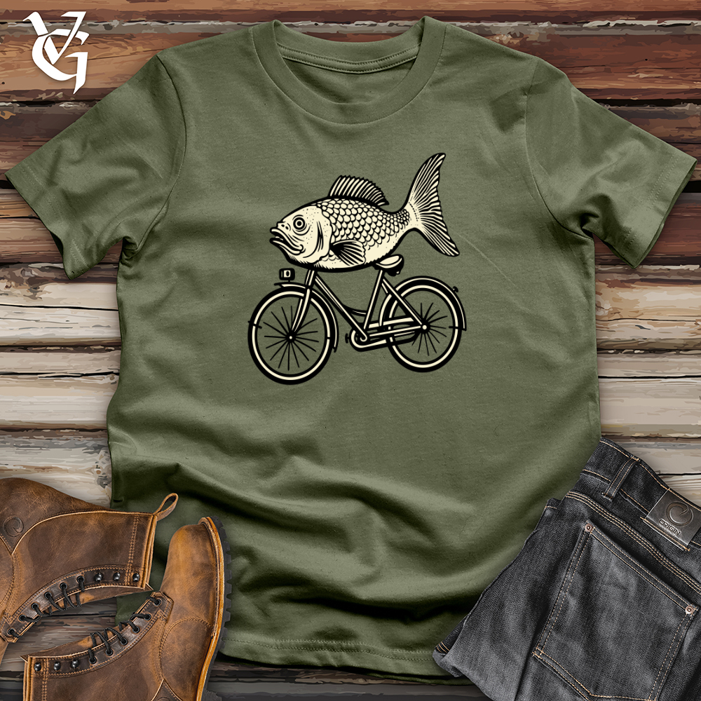 Retro Riding Fish Softstyle Tee