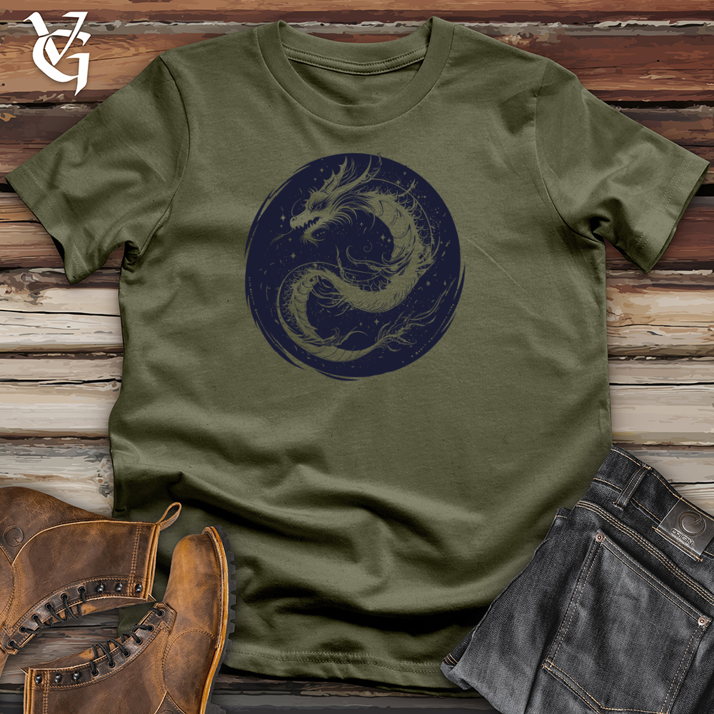 Celestial Dragon Circle Cotton Tee
