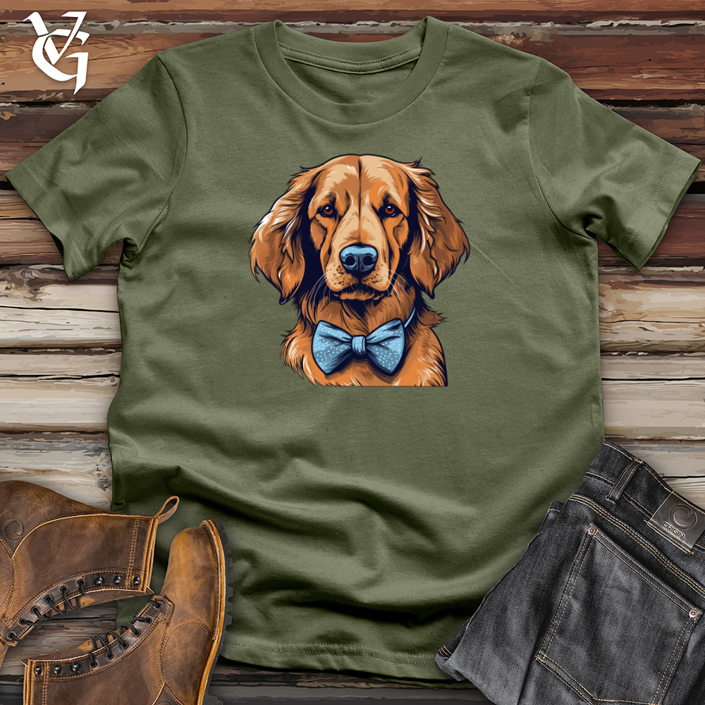 Bowtie Elegance Golden Retriever Softstyle Tee