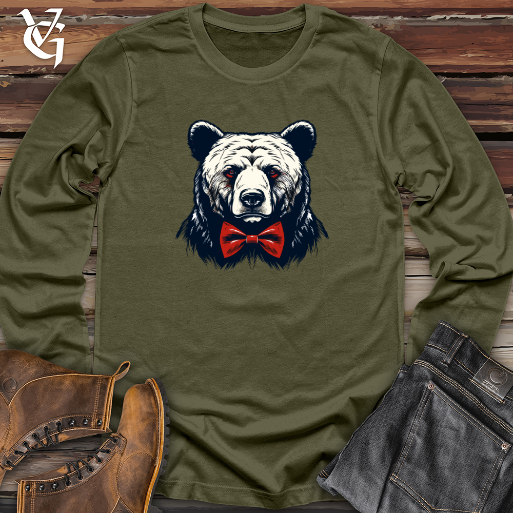 Retro Bow Tie Bear Long Sleeve