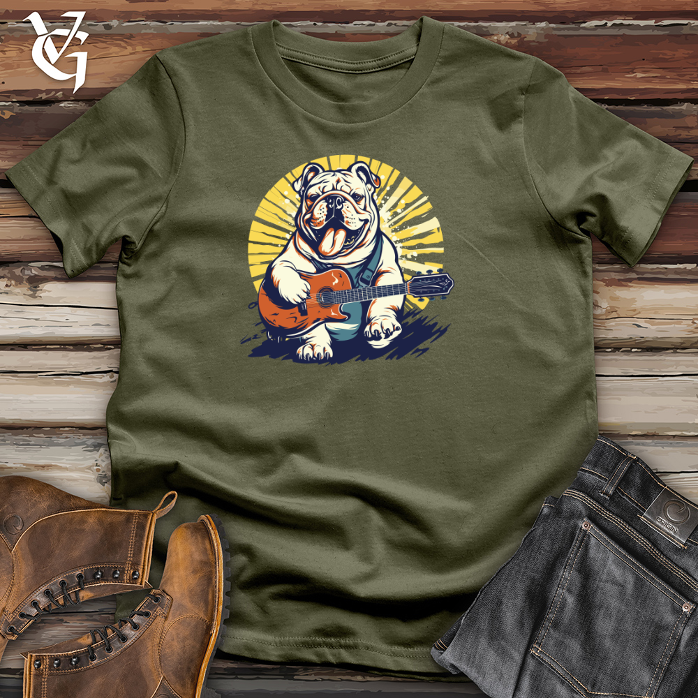 Retro Guitar Bulldog Cotton Tee