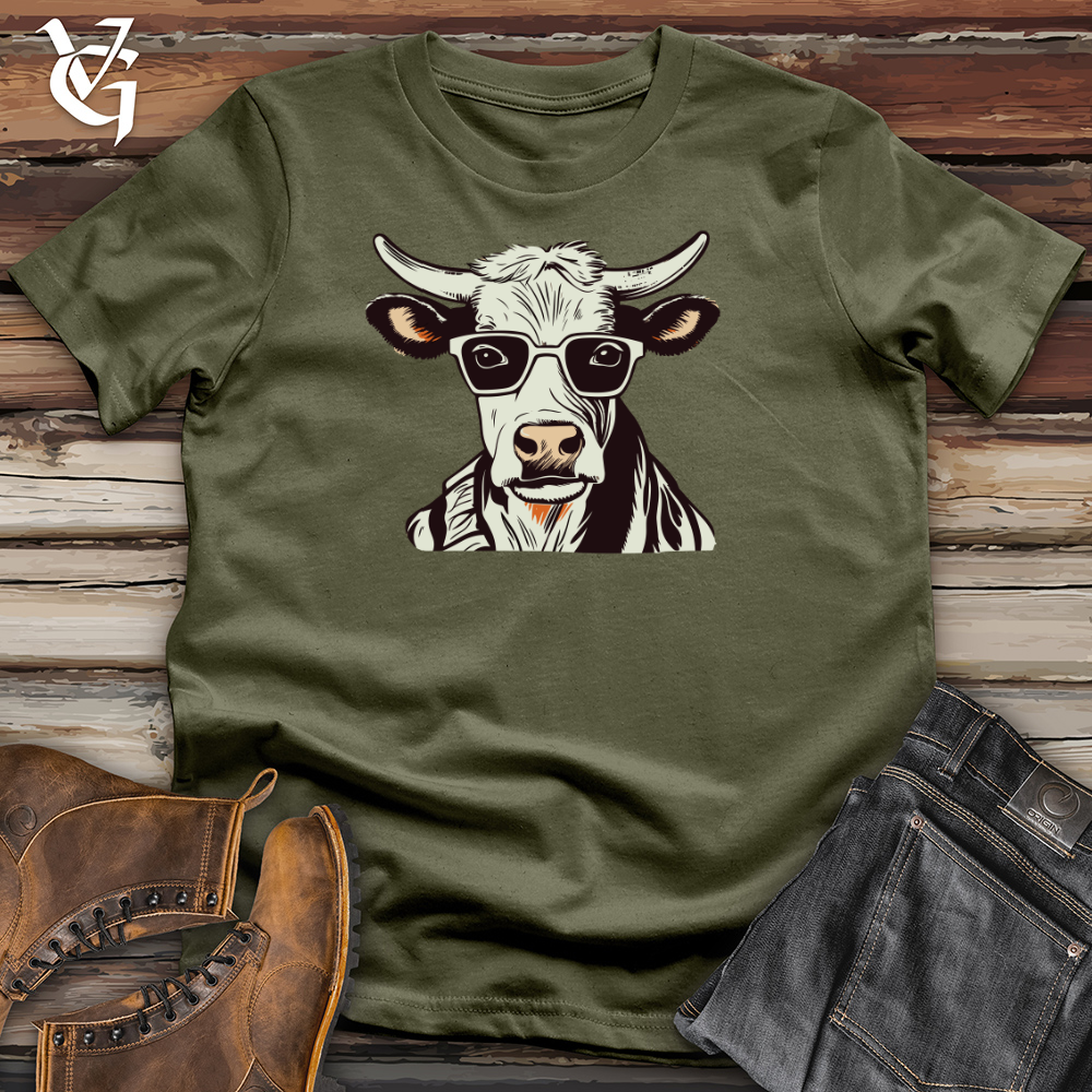 Retro Maverick Moo 01 Cotton Tee