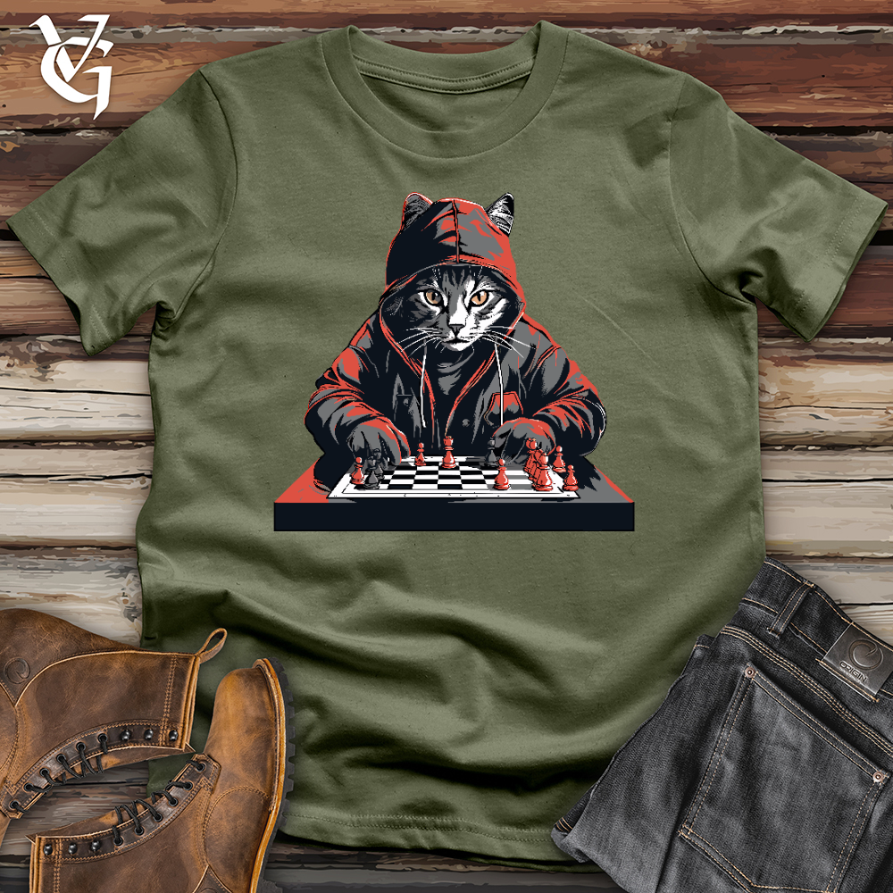 A Cat Playing Chess Softstyle Tee