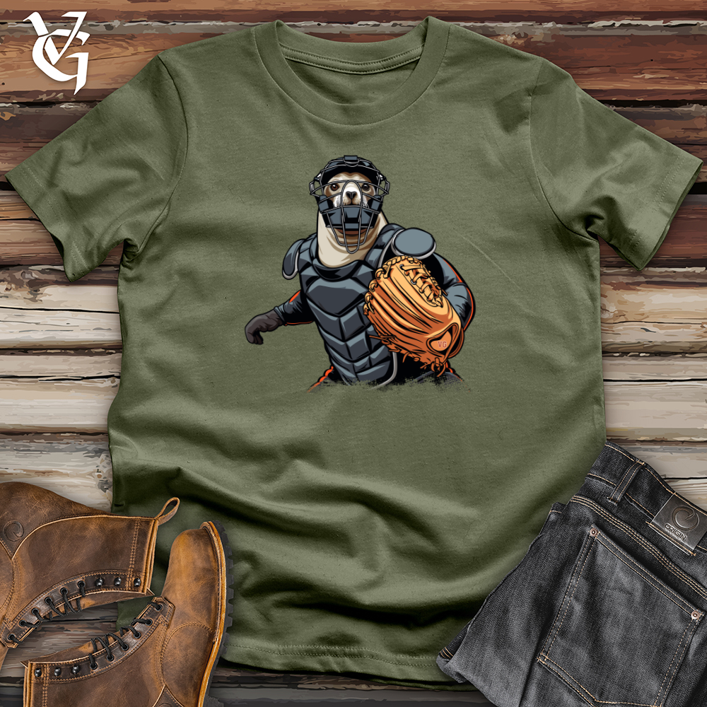 Sloth Baseball Catcher Softstyle Tee