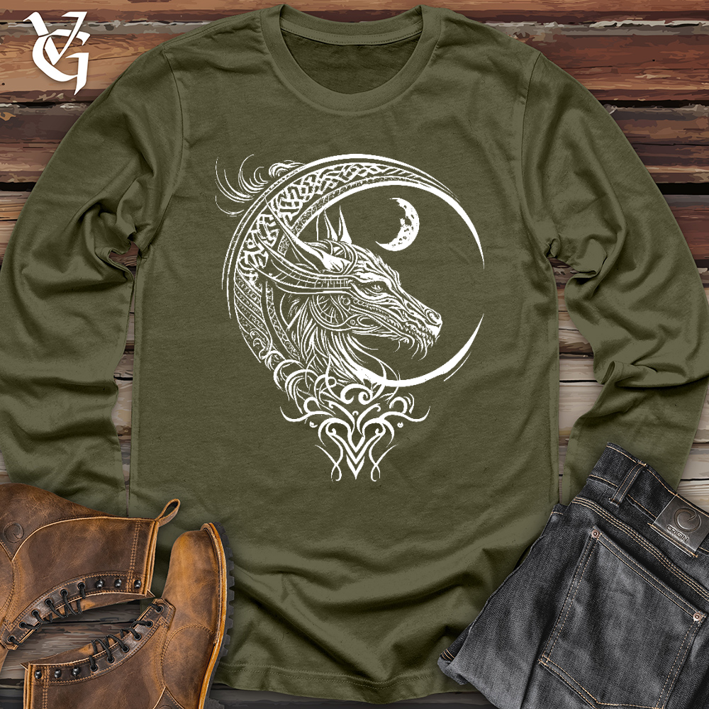 Celtic Dragon and Moon Long Sleeve