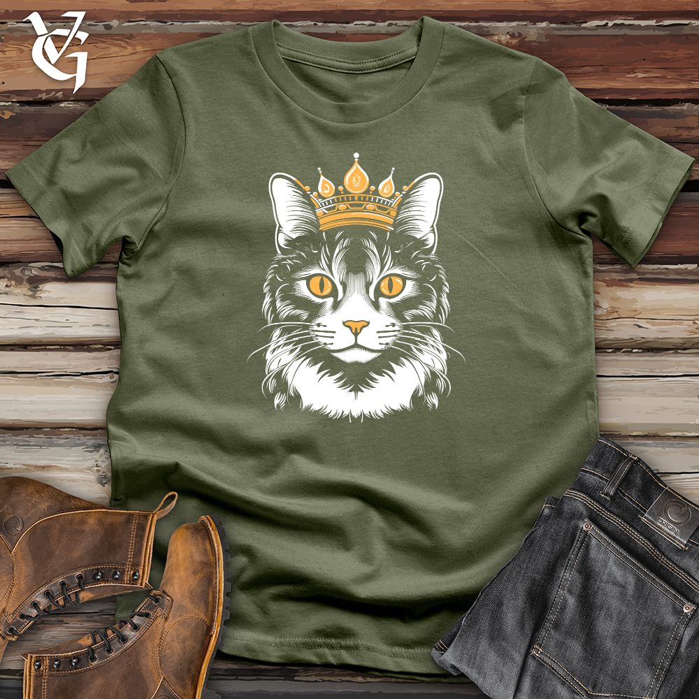 Vintage Crowned Cat Softstyle Tee