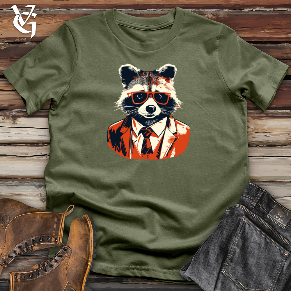 Vintage Dapper Raccoon Softstyle Tee
