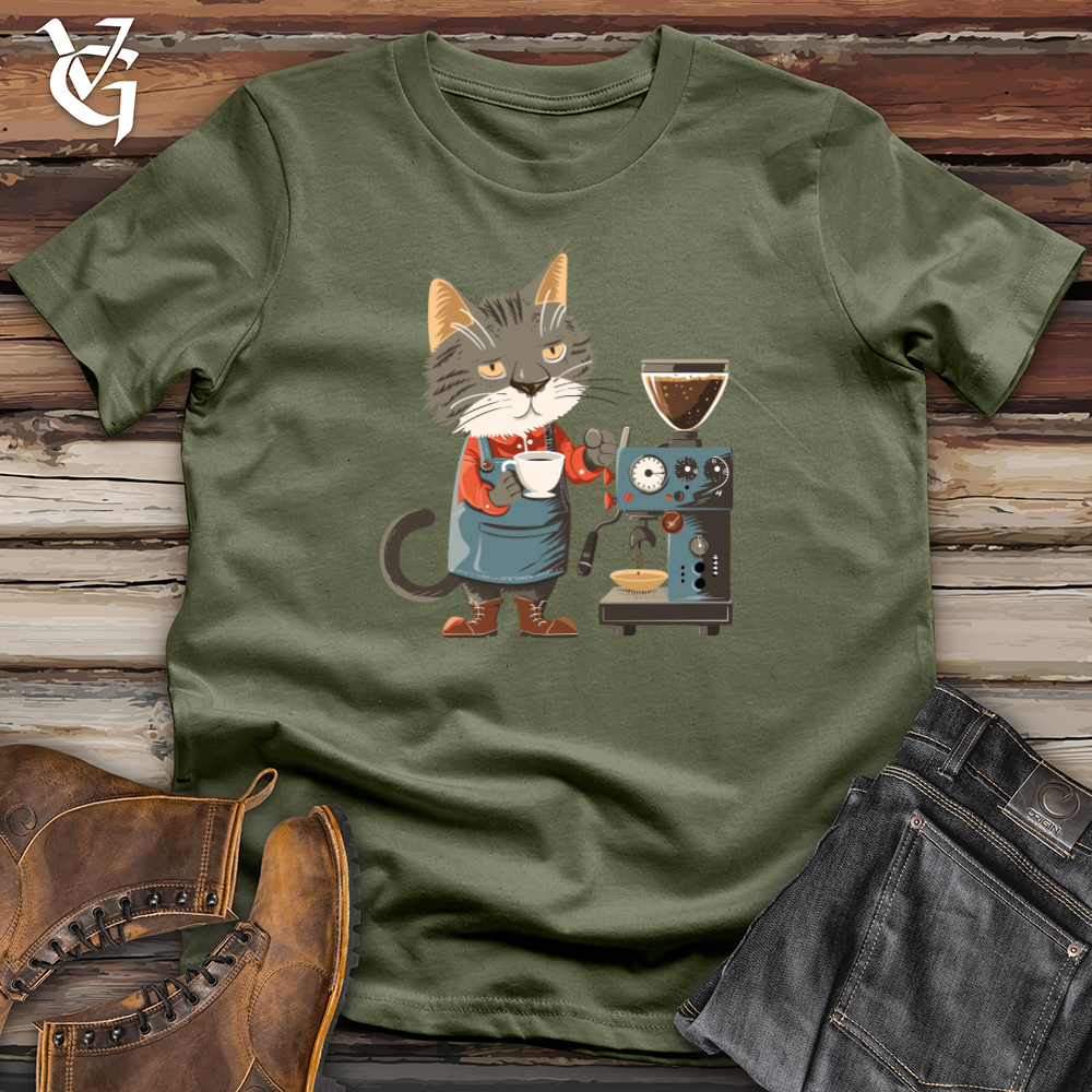 Cat Barista Brew Softstyle Tee