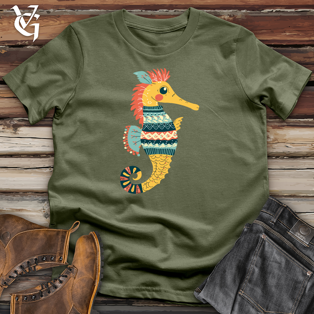 Seahorse Cozy Pattern Softstyle Tee