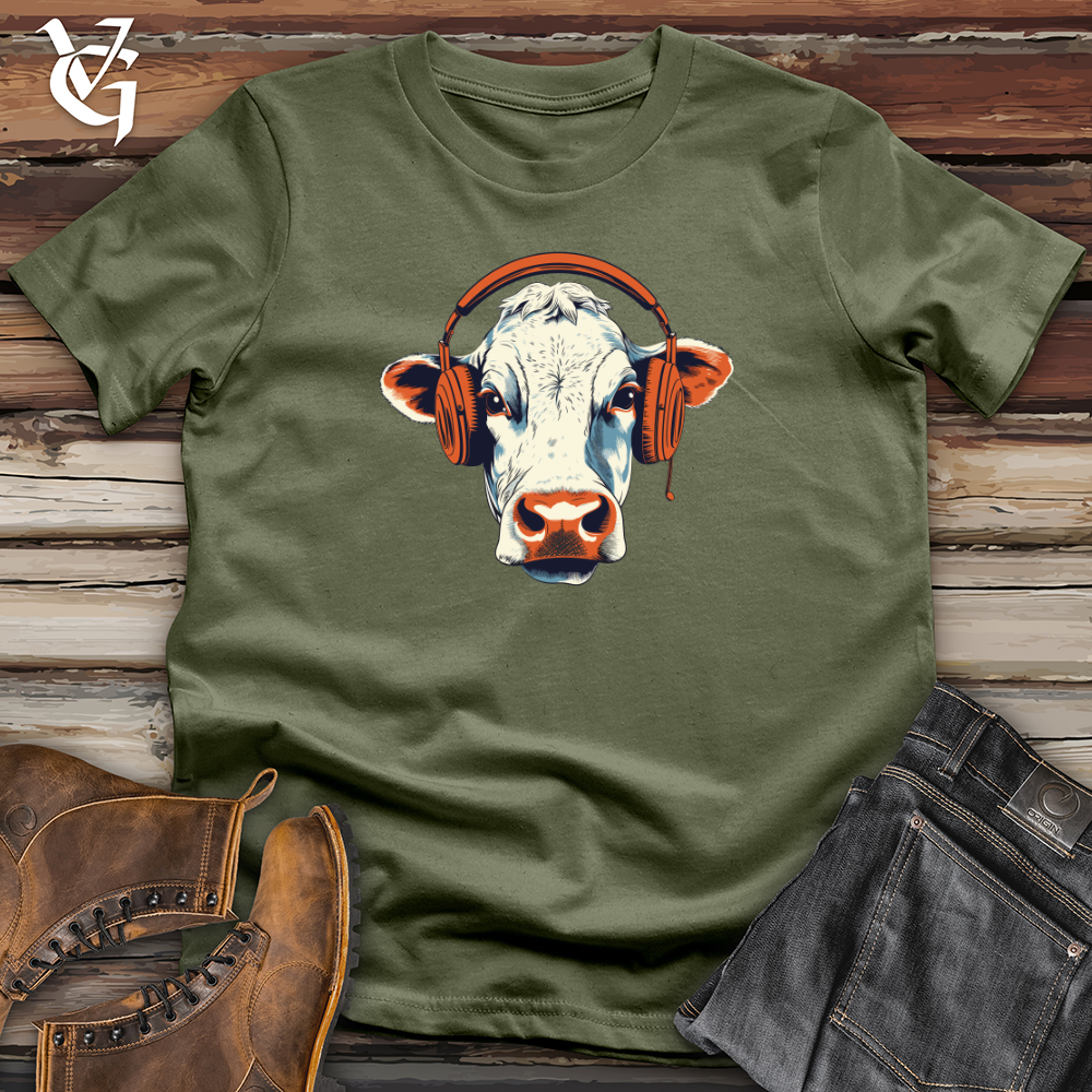 Cow Headphone Melody Vibes Softstyle Tee