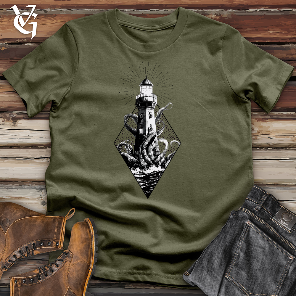 Octopus vs. Lighthouse Cotton Tee
