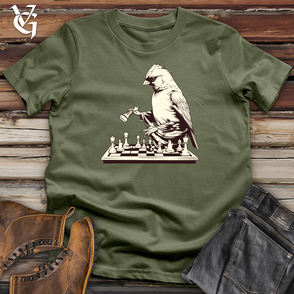 Finch Feathered Chess Softstyle Tee