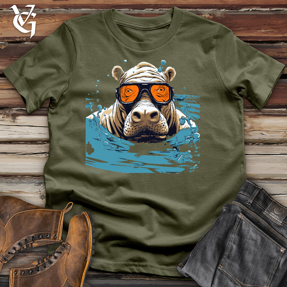 Chillin Hippo Cotton Tee