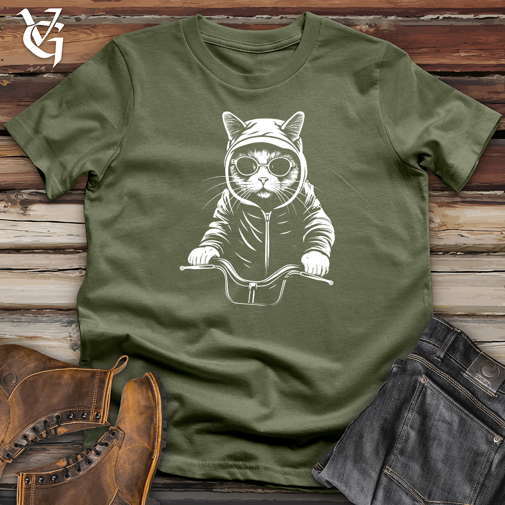 Retro Cycle Cat Softstyle Tee