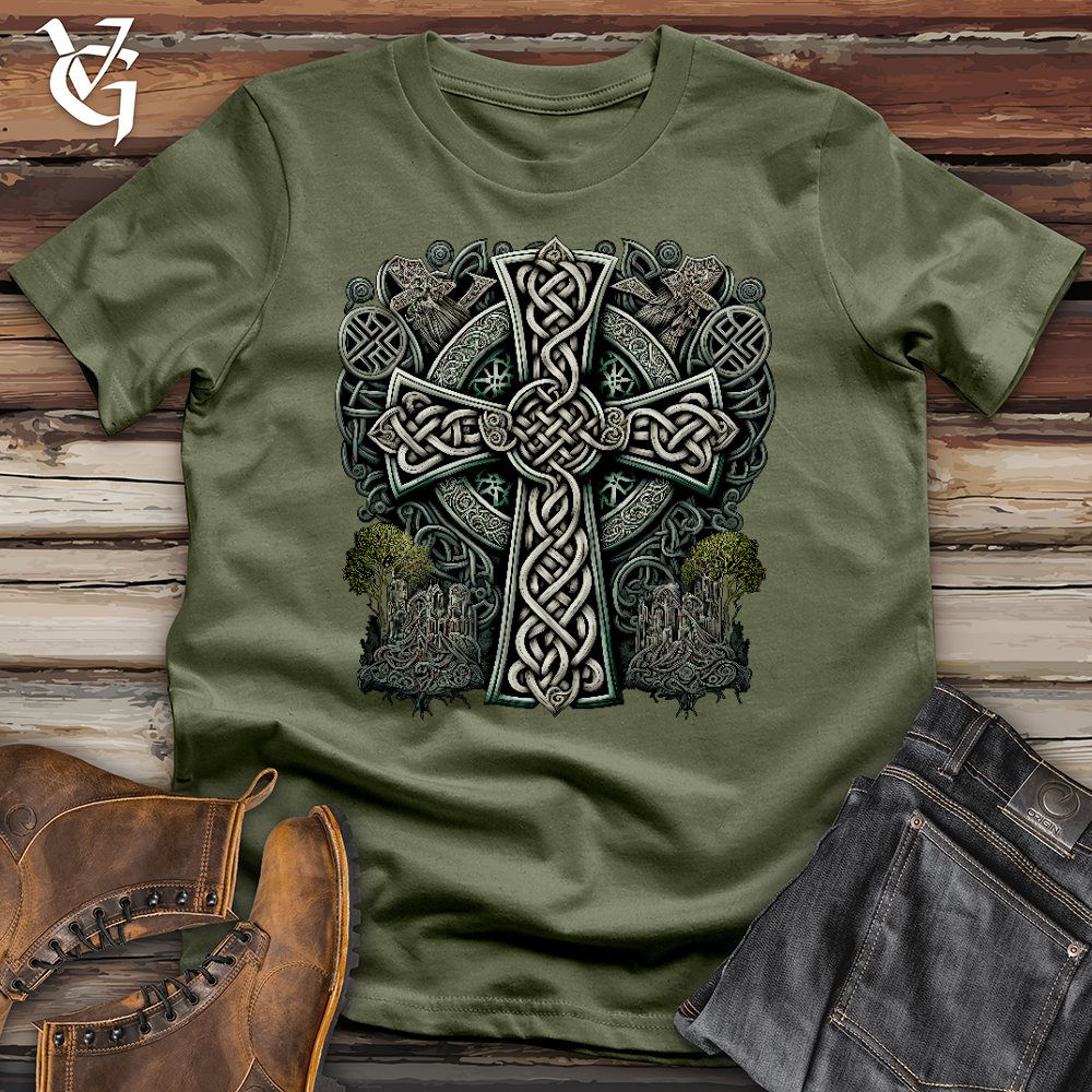 Metallic Celtic Crosses Softstyle Tee