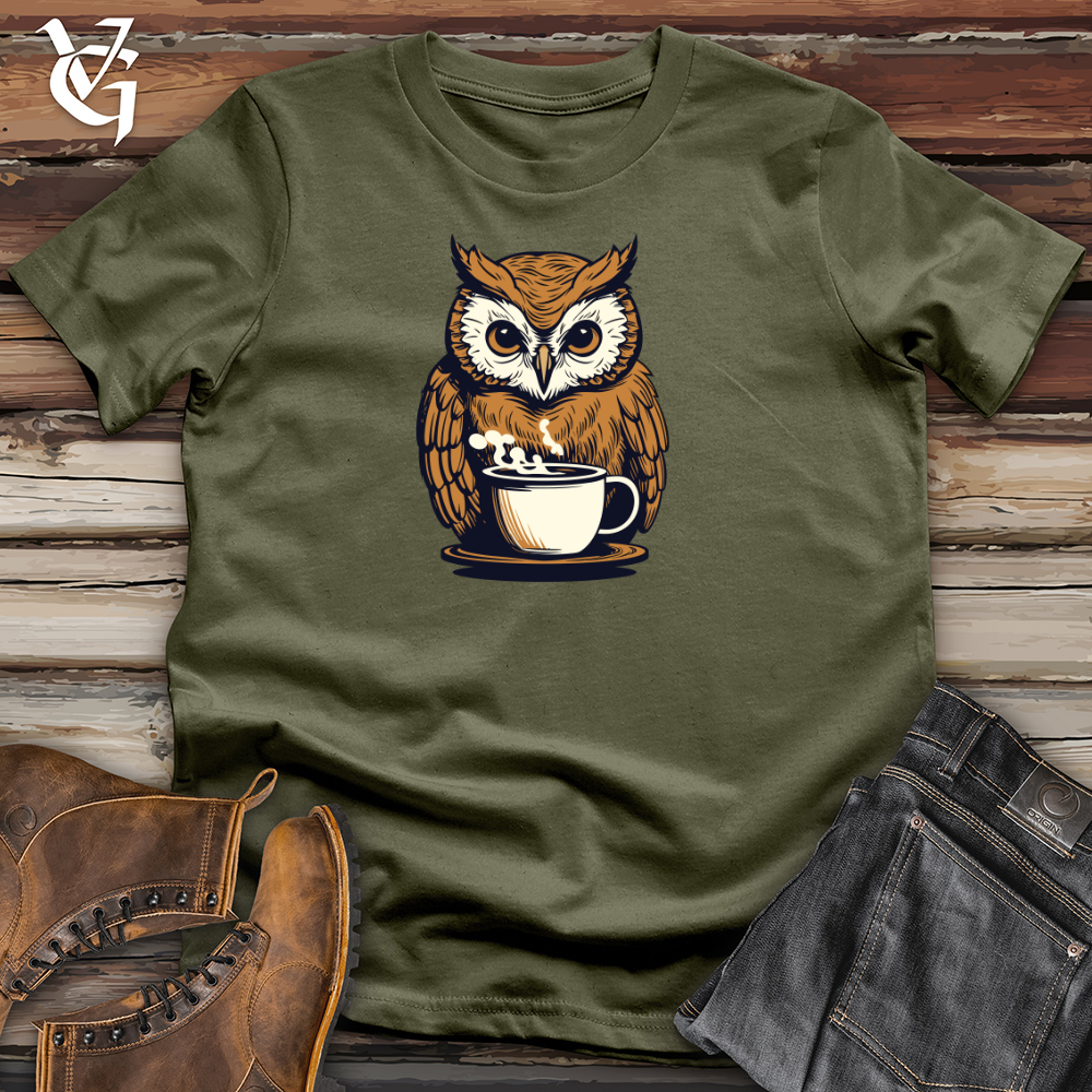Vintage Cocoa Owl Cotton Tee