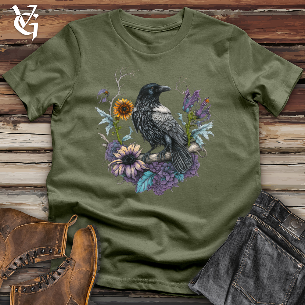 Flower Wreath Raven Softstyle Tee