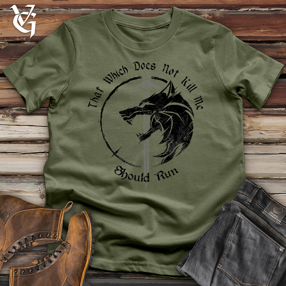 Should Run Wolf Cotton Tee Softstyle Tee