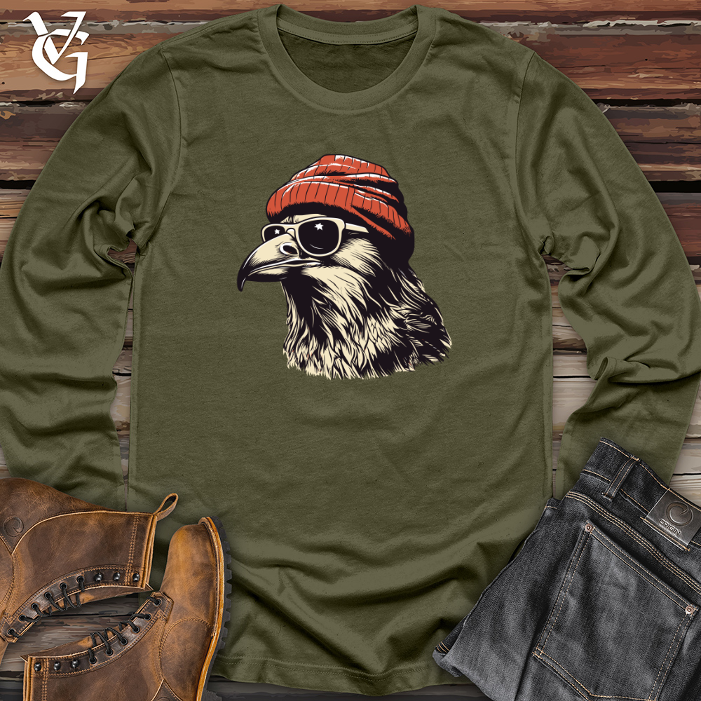 Retro Cool Crow Long Sleeve