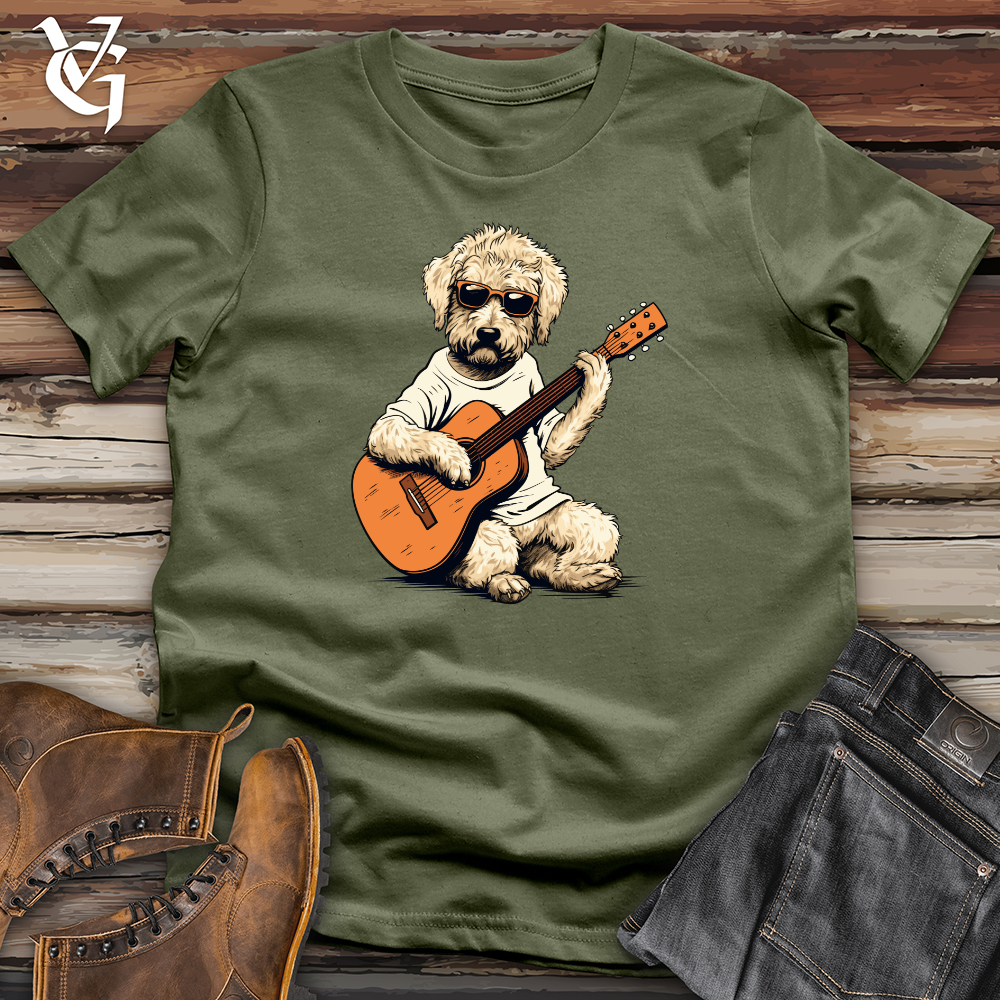Strumming Doodle Dog Melody Softstyle Tee