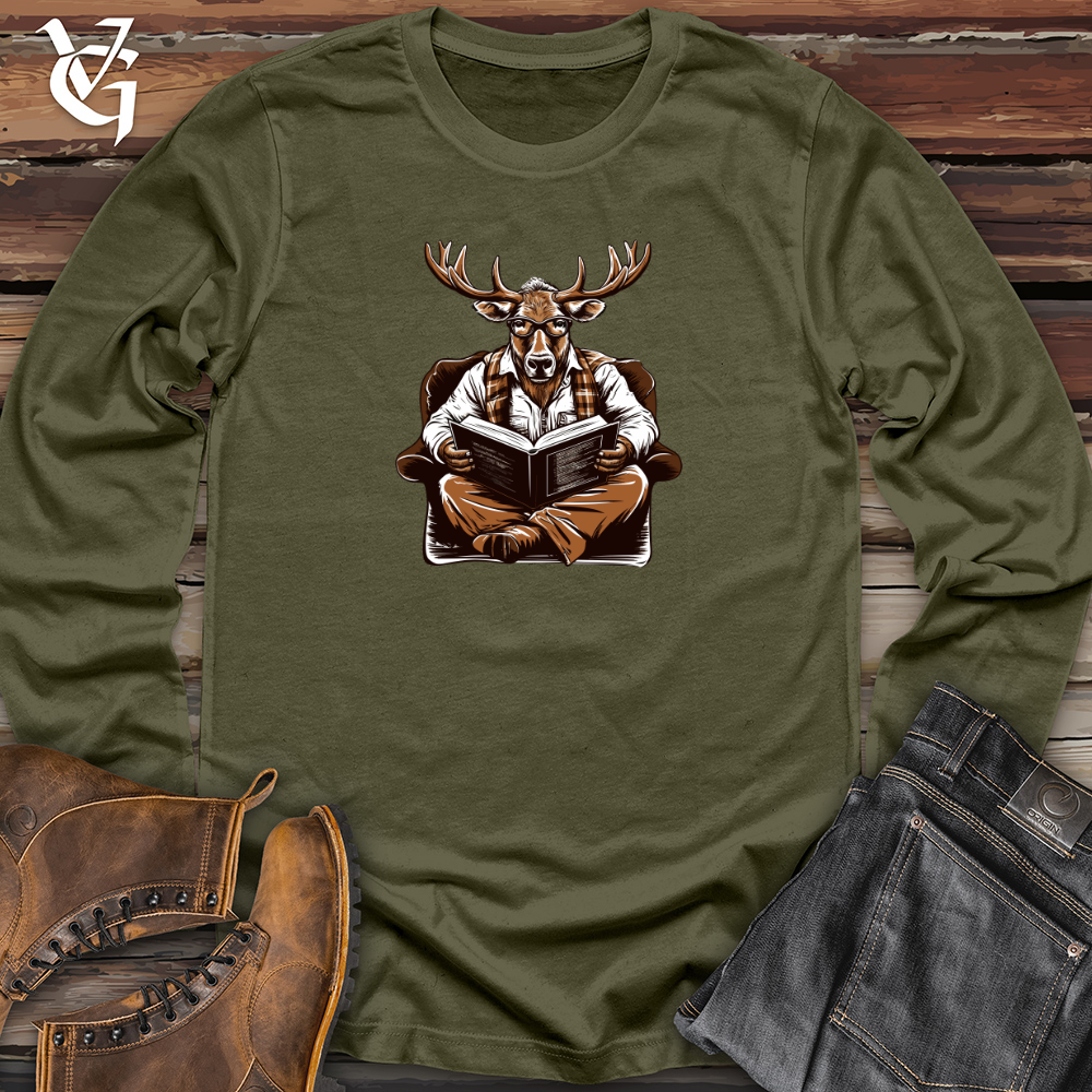 Antlered Readers Escape Long Sleeve
